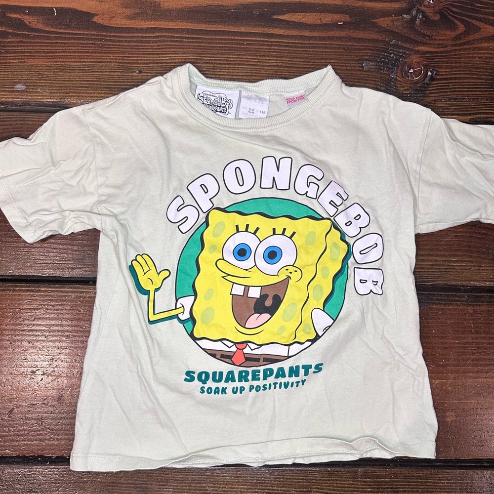 Zara girls tee shirt - SpongeBob size 5